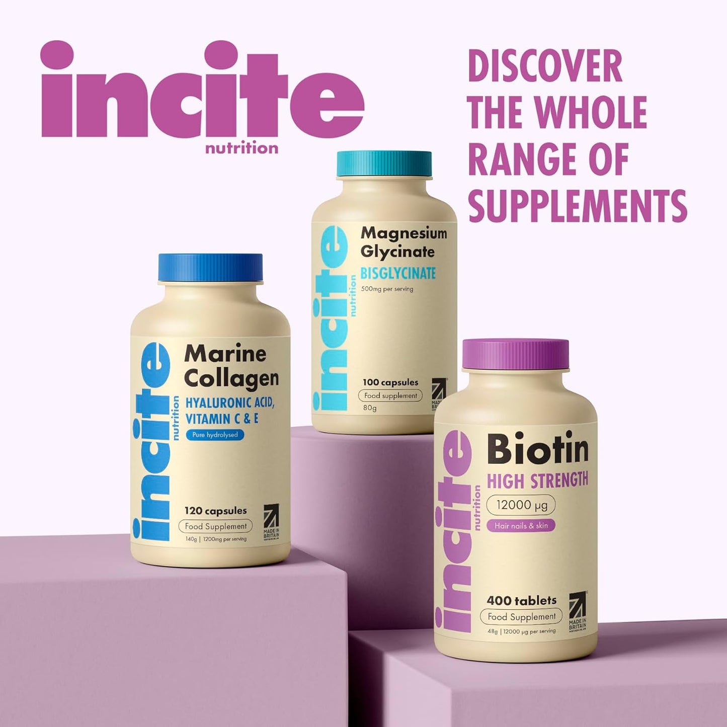 Biotin Hair Growth Support Supplement 12,000Mcg - 400 Tiny 6Mm Tablets (Full Year plus Supply) - for Men & Women