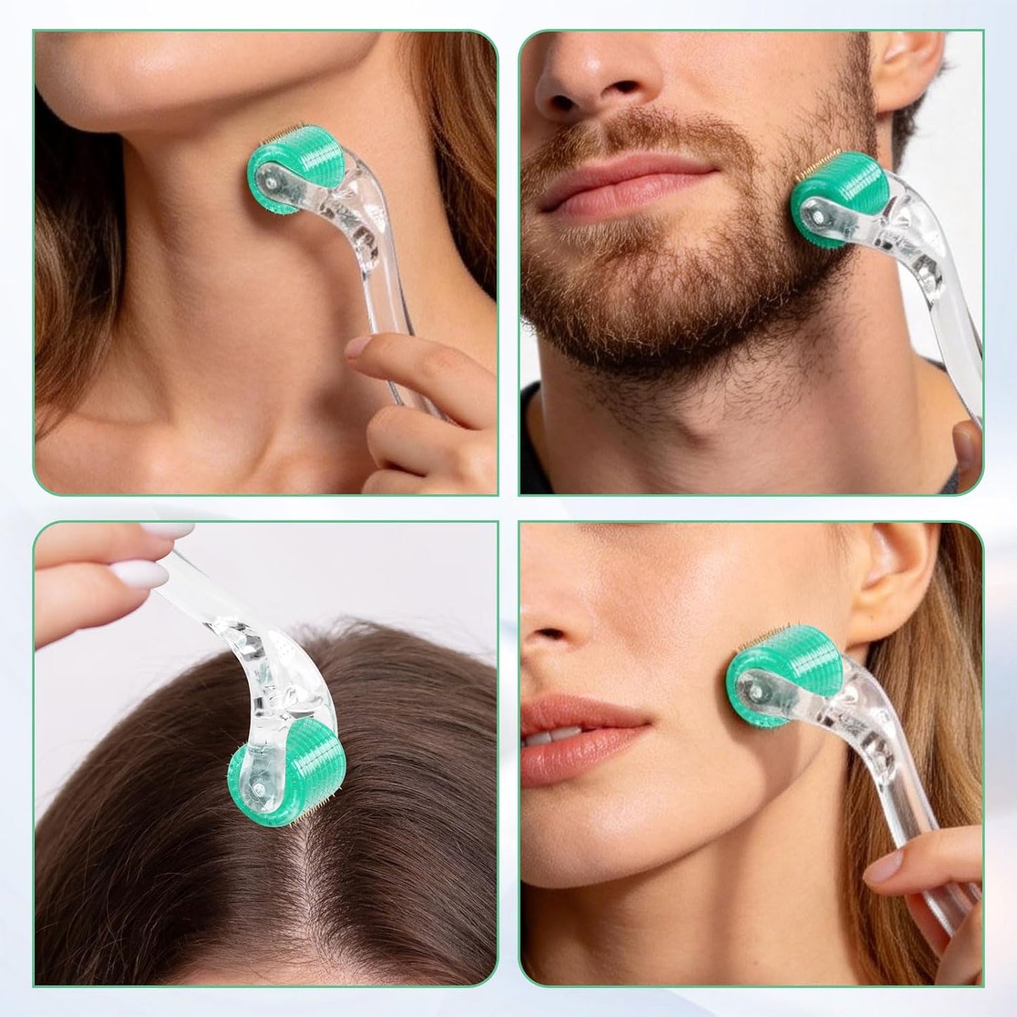 Derma Roller 0.5Mm with Individual Titanium Micro Needles – Microneedling Tool for Face, Scalp & Body Skin Care, Home Beauty Routine