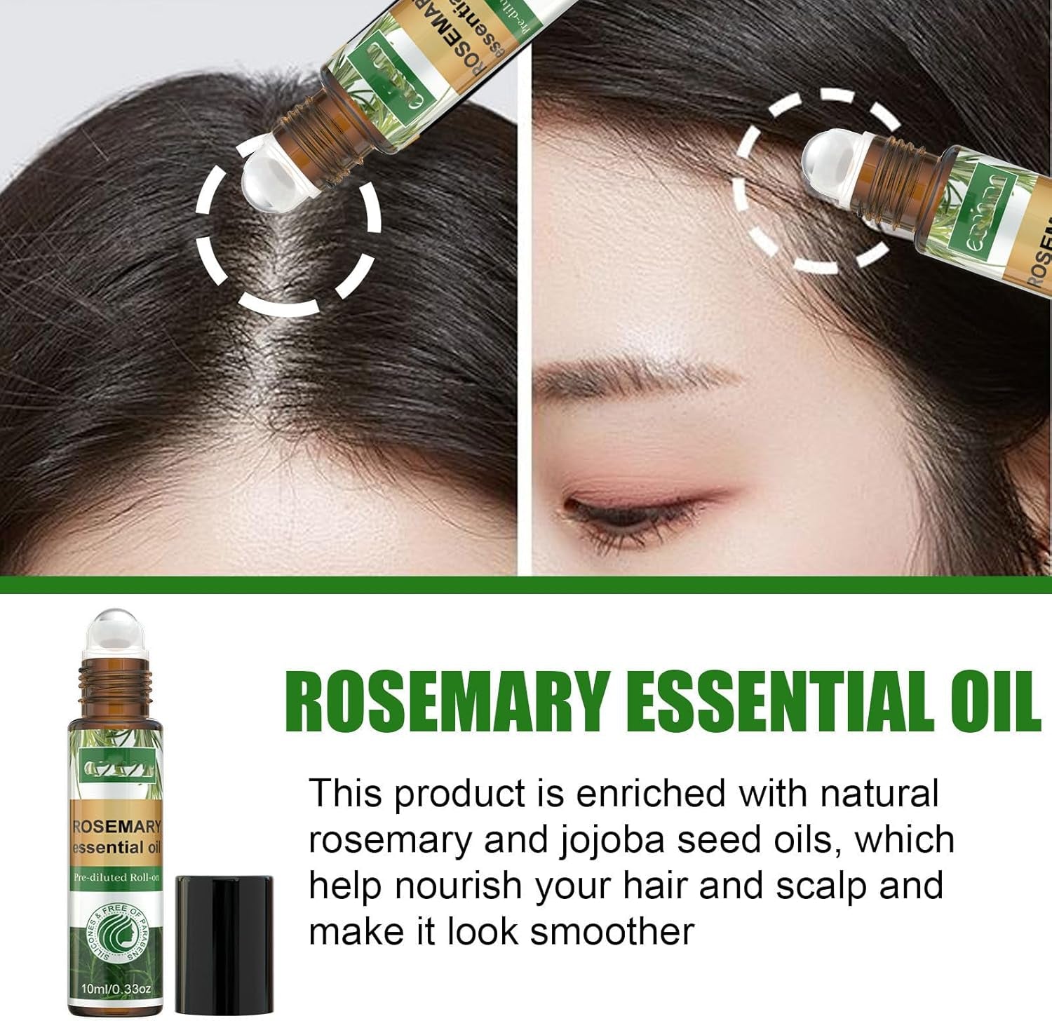 Rosemary Oil for Hair Growth Set - Hair Care Set with Hair Growth Oil - Improve Hair Loss & Nourishes Scalp - Hair Growth Gift Set - Denser Fuller Healthier Hairs for All Hair Types Men Women