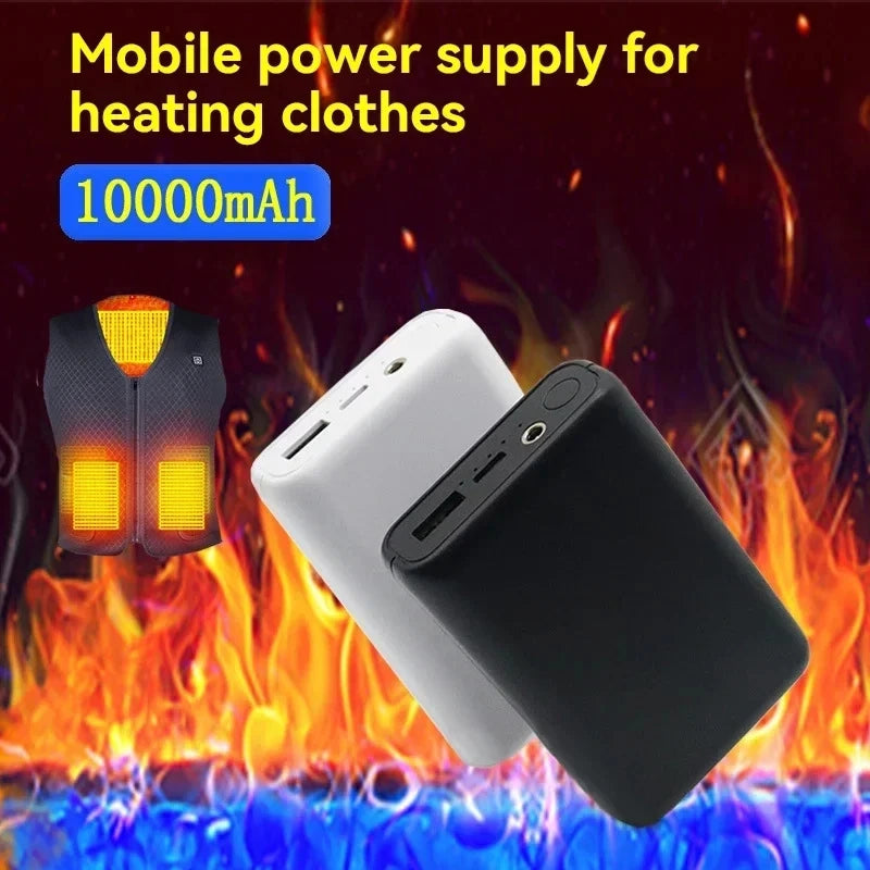 20000Mah Powerbank USB Charger Fast Charging Portable External Battery Pack Heating Vest Jacket Scarf Socks Glove Equipment