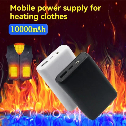 20000Mah Powerbank USB Charger Fast Charging Portable External Battery Pack Heating Vest Jacket Scarf Socks Glove Equipment