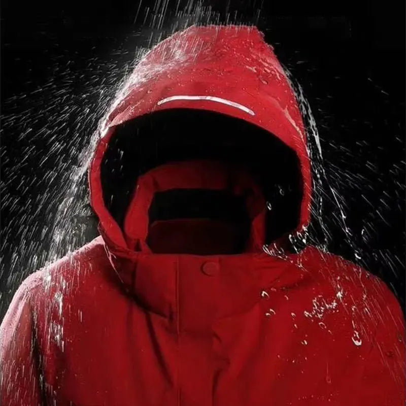 Heating Jacket Outdoor 3 Area Smart Heating Jackets Warm Coat Winter Thermal Clothing Heating Coat (Not Included the Power Bank)