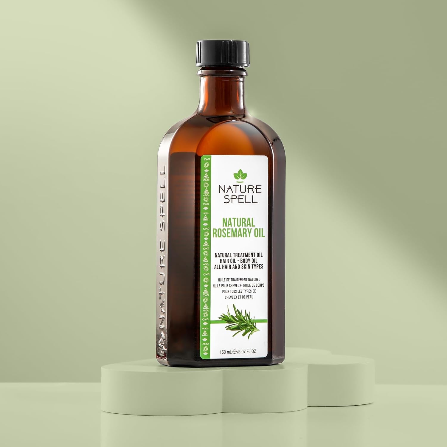 Hair Growth Duo with Rosemary & Jamaican Oils, Pre-Diluted Oil Set to Stimulate Growth and Strengthen Dry Strands, for All Hair Types, Vegan, Pack of 2, 150Ml Each