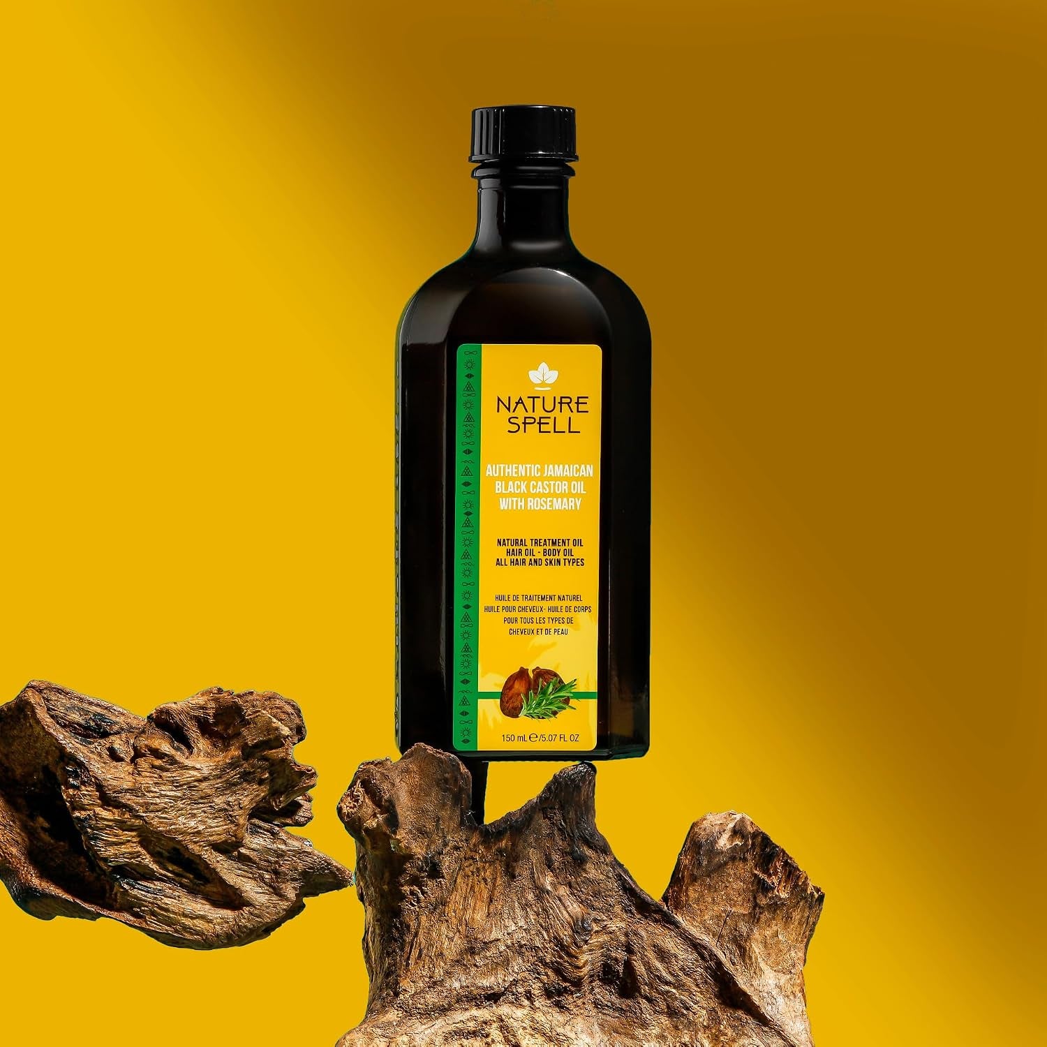 Hair Growth Duo with Rosemary & Jamaican Oils, Pre-Diluted Oil Set to Stimulate Growth and Strengthen Dry Strands, for All Hair Types, Vegan, Pack of 2, 150Ml Each
